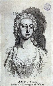 Augusta, Prinzessin Witwe von Wales, ca. 1751 von English School