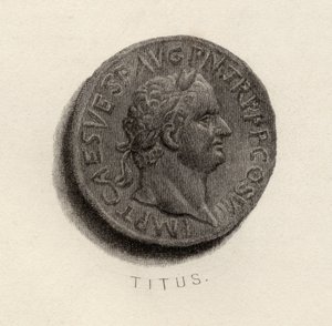 Aureus-Münze aus der Ära von Titus Flavius Vespasianus