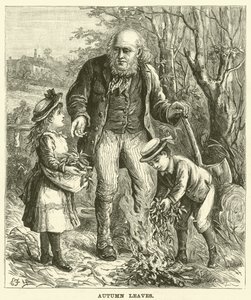 Herbstblätter (Gravur)