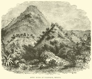 Aztekische Ruinen in Palenque, Mexiko