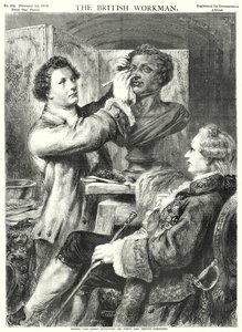 Bacon, der große Bildhauer; oder, Frömmigkeit und Genie vereint von English School