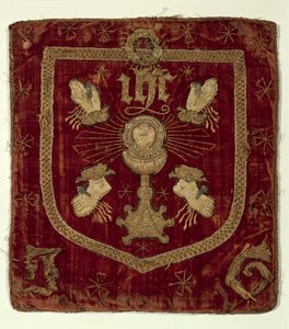 Abzeichen der fünf Wunden Christi (bestickter Stoff)