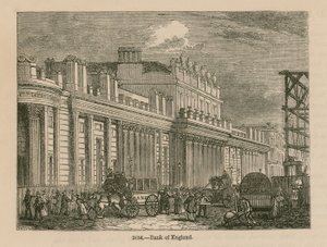 Bank of England, Sir John Soanes Südfront, 1823 von English School