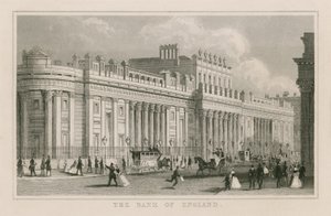 Bank of England, Sir John Soanes Südfront, 1823 von English School