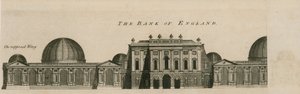 Bank of England, Westflügel hinzugefügt von Sir Robert Taylor, 1783 von English School
