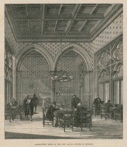 Anwaltszimmer in den neuen Royal Courts of Justice von English School