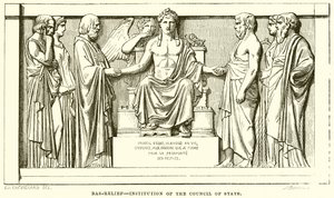 Basrelief--Einrichtung des Staatsrates