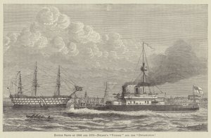Kriegsschiffe von 1800 und 1875, Nelsons "Victory" und die "Devastation"