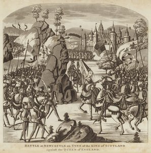Schlacht bei Newcastle upon Tyne zwischen dem König von Schottland und der Königin von England