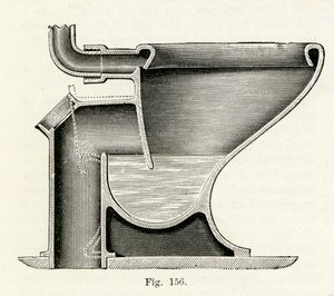 Baziers Patent-Direktaktions-Klosett, 1870