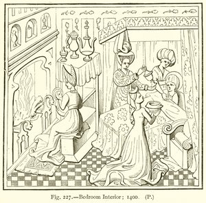 Schlafzimmerinterieur; 1400