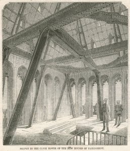 Glockenturm im Uhrturm der neuen Parlamentsgebäude