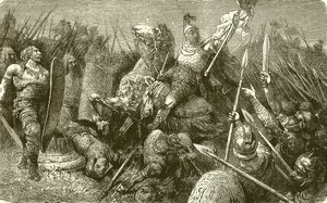 Belisarius führt die römische Armee gegen die Goten von English School