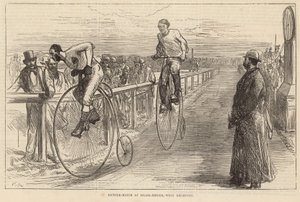 Fahrradrennen in Lillie Bridge, West Brompton