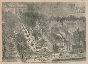 Vogelperspektive auf Buckingham und St Jamess Paläste von English School