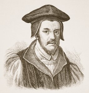 Bischof Jewel, Illustration aus Die Kirche von England: Eine Geschichte für das Volk von H.D.M. Spence-Jones, veröffentlicht um 1910 von English School