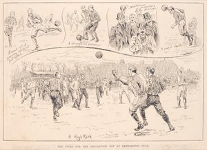 Blackburn Rovers gegen Nottingham County, aus The Illustrated Sporting and Dramatic News, 23. März 1891 von English School