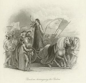 Boudicca hält eine Ansprache an die Briten