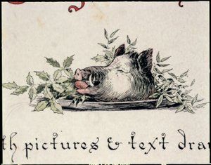 Wildschweinkopf von English School