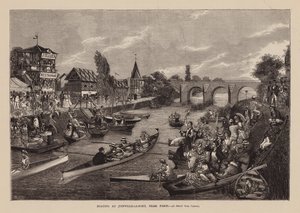 Bootsfahrt bei Joinville-Le-Pont, in der Nähe von Paris von English School