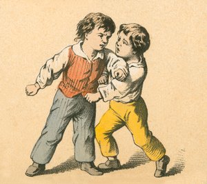 Jungen kämpfen von English School