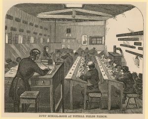 Jungenschulraum im Tothill Fields Prison von English School