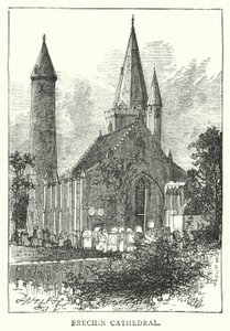 Kathedrale von Brechin (Stich) von English School