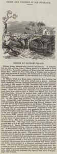Brücke am Eltham Palace (Stich) von English School