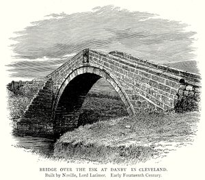 Brücke über den Esk bei Danby in Cleveland von English School