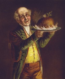 Den Weihnachtspudding hereinbringen