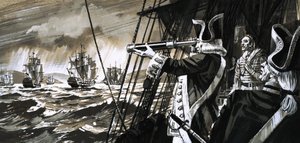Großbritannien verlor Menorca, als eine Flotte französischer Schiffe in den Schutz des Hafens von Mahon floh