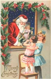 Britische Weihnachtskarte von English School