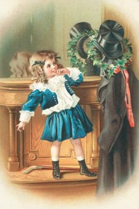 Britische Weihnachtskarte von English School