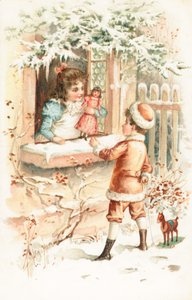 Britische Weihnachtskarte von English School
