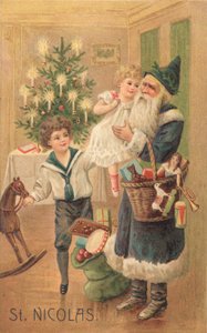 Britische Weihnachtskarte von English School