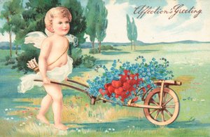 Britische Valentinskarte von English School