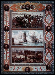 Britische Siege, Land & See (Burenkrieg, Krim usw.), Titelseite der Illustrated London News von English School