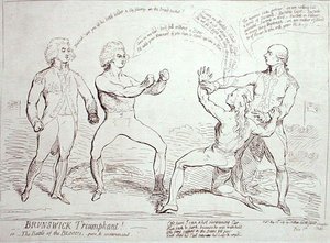 Brunswick triumphierend! veröffentlicht von J. Aitken im Jahr 1789