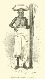 Buddhistischer Priester, Ceylon von English School