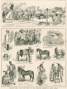 Buffalo Bills Wild West Show auf der American Exhibition, Earls Court, London von English School