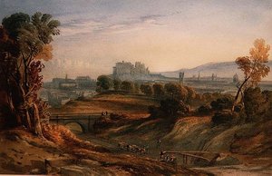 Bau der Eisenbahn in Edinburgh von English School
