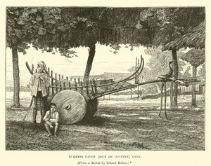Burmesischer Paddy-Wagen (Reis- oder Landwagen) von English School
