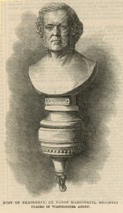 Büste von Thackeray von English School
