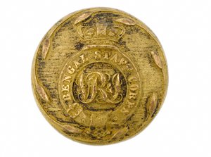 Knopf, Bengal Staff Corps, 1876-1891