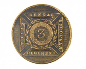 Knopf, Offizier, 3. Bengalisches Europäisches Regiment, 1854-1861