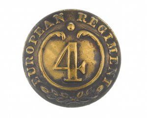 Knopf, andere Ränge, 4. Bengalisches Europäisches Regiment, 1855-1861