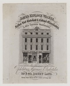 Möbelmacher, James Kinlock Walker, Visitenkarte