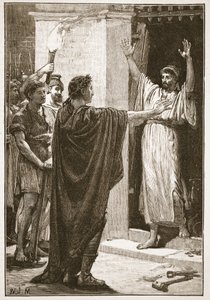 Caesar bemächtigt sich des Schatzes im Tempel des Saturn von English School