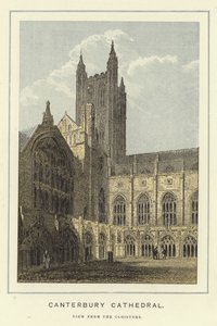 Kathedrale von Canterbury, Blick von den Kreuzgängen von English School