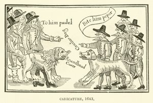 Karikatur, 1643 von English School